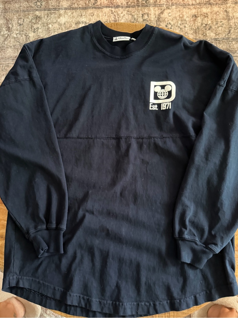 Disney Parks Shirt - Walt Disney World Spirit Jersey - Navy S Small